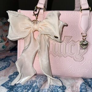 Bow bag charm, bow charm for bag, Bow charm, ribbon charm, Ribbon Bag charm